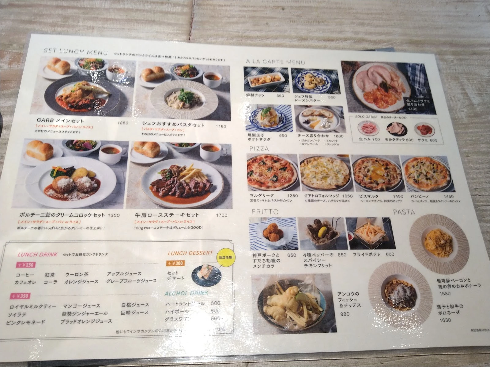 Garb Dressing Menu photo 11
